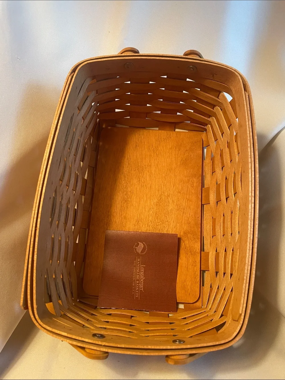 Longaberger cheerleading lunchbox basket